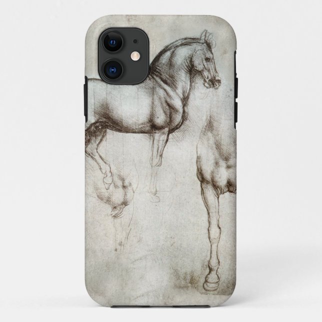 Da Vinci-Pferd Case-Mate iPhone Hülle (Rückseite)