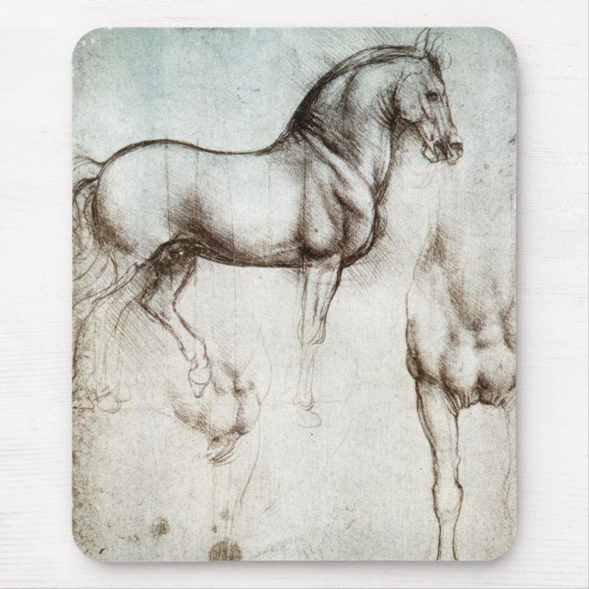 Da Vinci-Pferdemausunterlage Mousepad (Vorne)