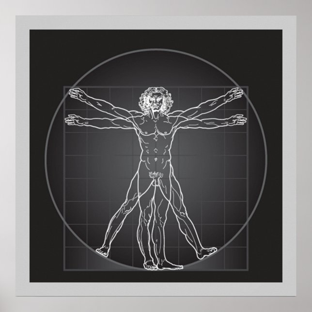 da vinci vitruvian man poster VON 14.95 (Vorne)