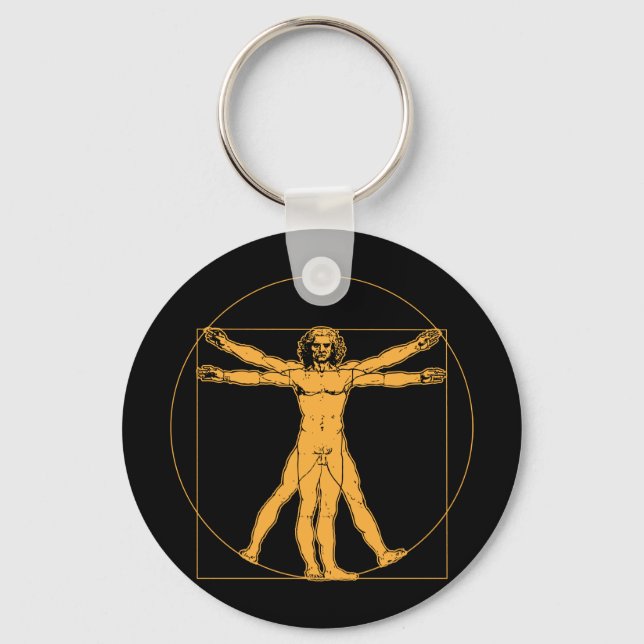 Da Vinci Vitruvian Man Schlüsselanhänger (Vorderseite)