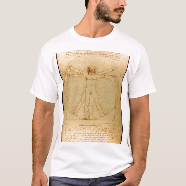 Da Vinci - Vitruvian Man T-Shirt (Vorderseite)