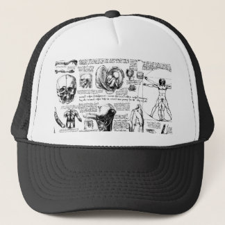 Da Vincis AnatomieSketchbook Truckerkappe