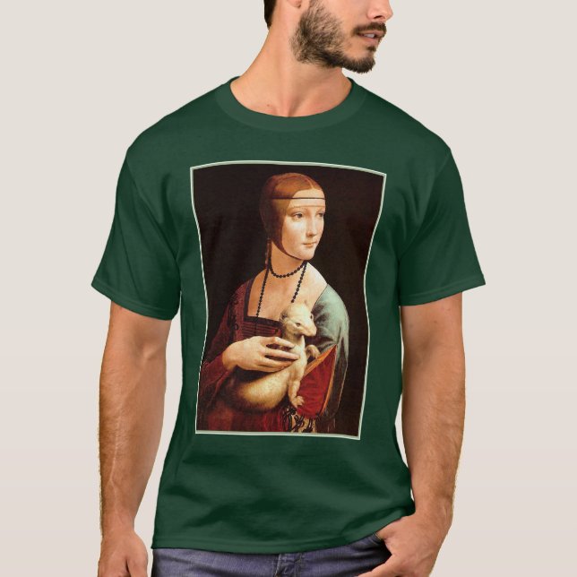 Da Vincis Dame mit der Ermine T-Shirt (Vorderseite)