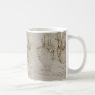 Da Vincis menschliche Herz-Anatomie-Skizzen Tasse