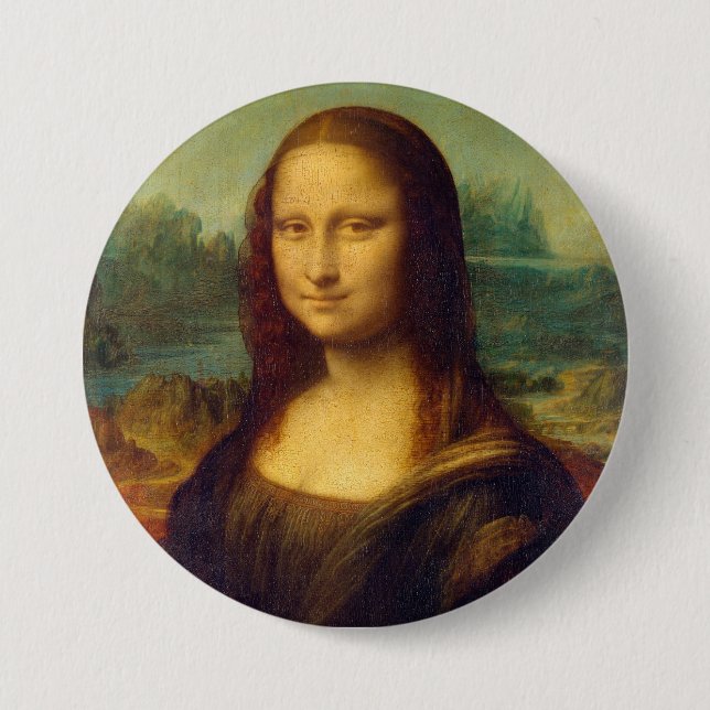 Da Vincis Mona Lisa Button (Vorderseite)