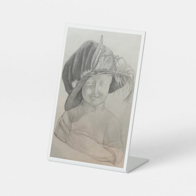 Da Vinci's Pedestal-Zeichen, 4" x 6" Sockelschild (Vorderseite)