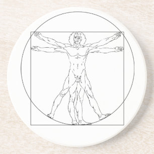 Da Vinci's Vitruvian Man Untersetzer