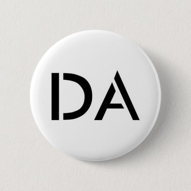 DA-Weiß-Knopf Button (Vorderseite)