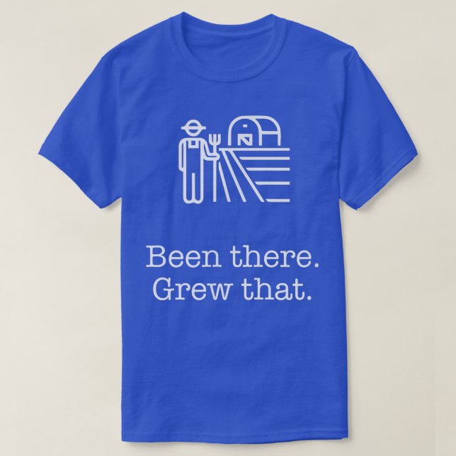 Da wuchs dieser lustige Bauer T-Shirt (Design vorne)