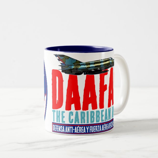 DAAFAR Karibik-Migration Zweifarbige Tasse (VorderseiteRechts)