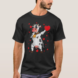 Dab Animals Dabbing Kuh Landwirtschaft Valentinsta T-Shirt