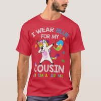 Dab Autism Unicorn Puzzle Heart I Wear Blue For My