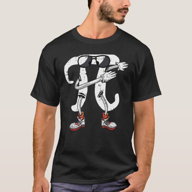 Dab Bing Pi Day Funny Math Symbols Teacher Student T-Shirt (Vorderseite)