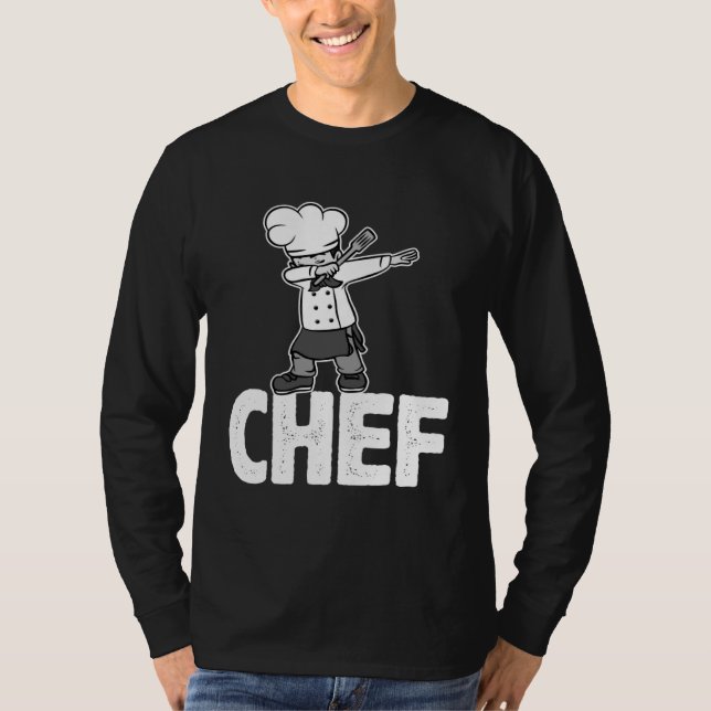 Dab Dabbing Chef Cooking Guru  Cook Retro Culinary T-Shirt (Vorderseite)