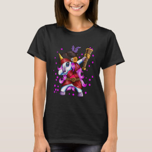 Dab Dabbing Unicorn Tanzen Mythische Tiertanz T-Shirt