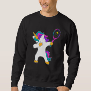 Dab Dabbing Unicorn Tennis Bekleidung Unicor Sweatshirt