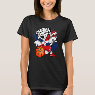 Dab Dalmatiner Dog Dominikanische Republik Basketb T-Shirt