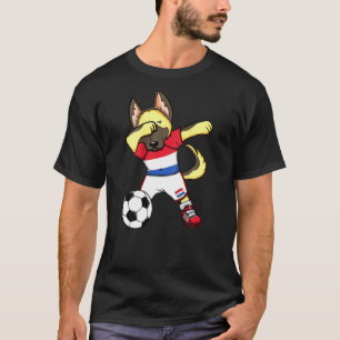 Dab Deutscher Schäferhund Niederlande Fußballfans  T-Shirt