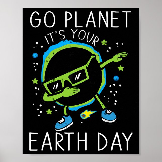 Dab Earth Solar Eclipse Go Planet Ihre Erde D Poster (Vorne)