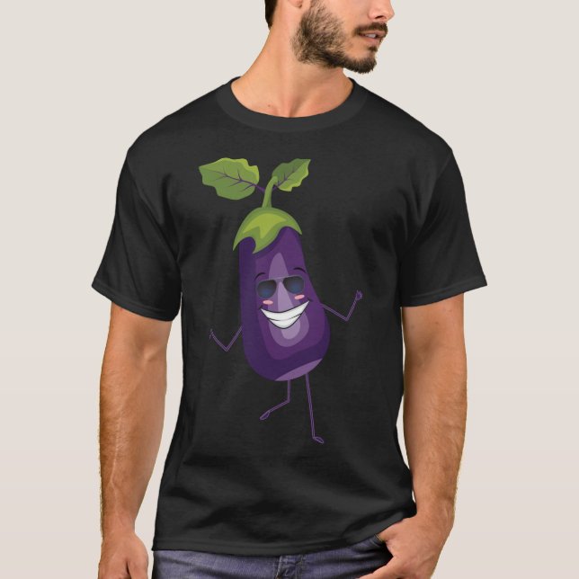 Dab Eggplant Tanzen Schluchten Olivenweg T-Shirt (Vorderseite)