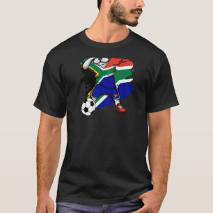 Dab French Bulldog Südafrika Fußballfans Jersey T-Shirt