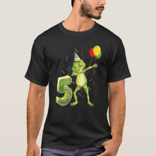 Dab Frog 5. Geburtstag Fünf 5 Jahre alter Tag T-Shirt
