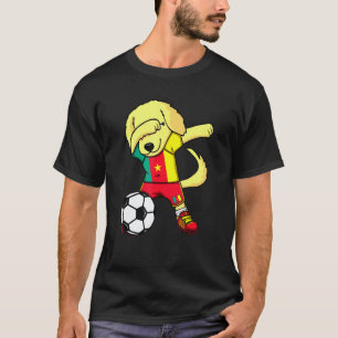 Dab Golden Retriever Kamerun Fußballfans Jersey F T-Shirt
