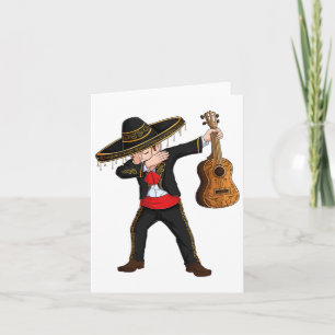Dab mexikanisches Mariachi-Kostüm Charro Sombrero Karte