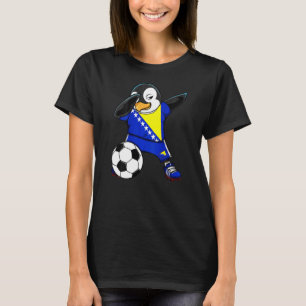 Dab Penguin Bosnien Herzegovina Fußballfans Jersey T-Shirt