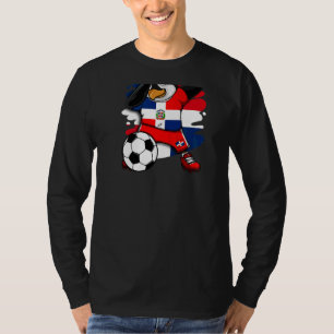 Dab Penguin Dominikanische Republik Fußballfans Je T-Shirt