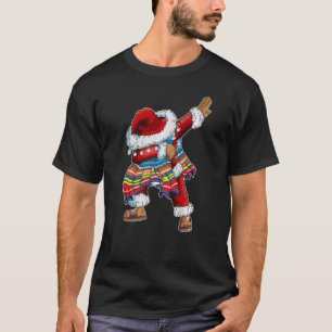 Dab Santa Claus mit mexikanischem Poncho dabbing T-Shirt