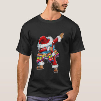 Dab Santa Claus mit mexikanischem Poncho dabbing T-Shirt