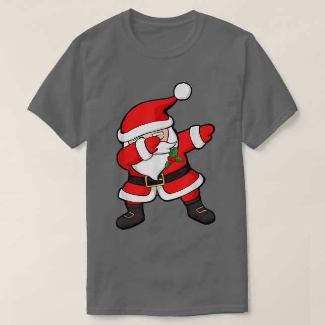 Dab Santa Funny Dabbing Weihnachten T-Shirt (Design vorne)