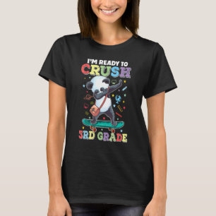 Dab Skateboarding Panda bricht 3. Klasse zurück T-Shirt