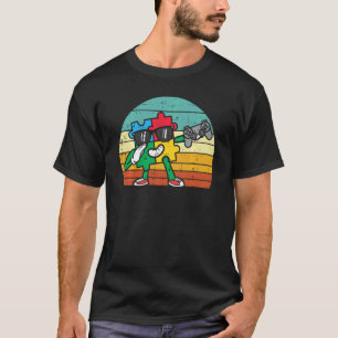Dab Spielcontroller Autismus-Bewusstsein Gaming Ga T-Shirt
