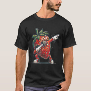 Dab Strawberry Dancing Dabbing Erdbeeren Früchte T-Shirt
