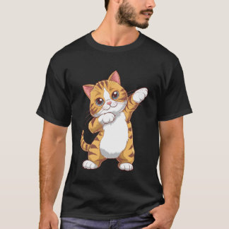 Dab Tanz Katze Grafik für coole Katzenliebhaber un T-Shirt