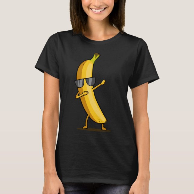Dabbin' gelbe Banane - Dab lustige Tanzfrucht T-Shirt (Vorderseite)
