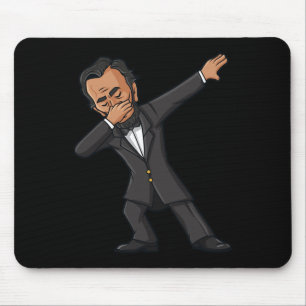 Dabbing Abraham Lincoln 4. Juli Abe Dab Boys G Mousepad