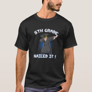 Dabbing Abschluss Boy 5th Grade Class of 2021 Nai T-Shirt