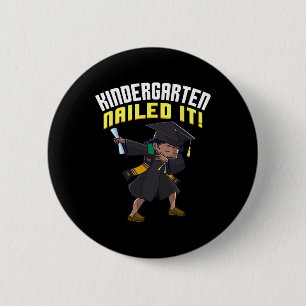 Dabbing Abschluss Cl of 2025 Girl Kindergarten Na Button