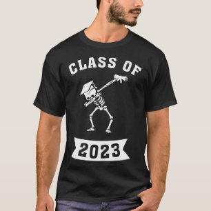 Dabbing Abschluss Class 2023 Skeleton Dab School T-Shirt