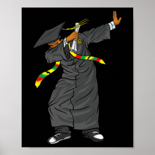 Dabbing Abschluss Class of 2024 Black History Mon Poster