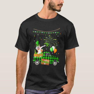 Dabbing Akita Dog Kleeblatt St Patrick's Day T-Shirt