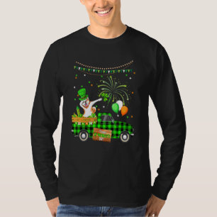 Dabbing Akita Dog Kleeblatt St Patrick's Day T-Shirt