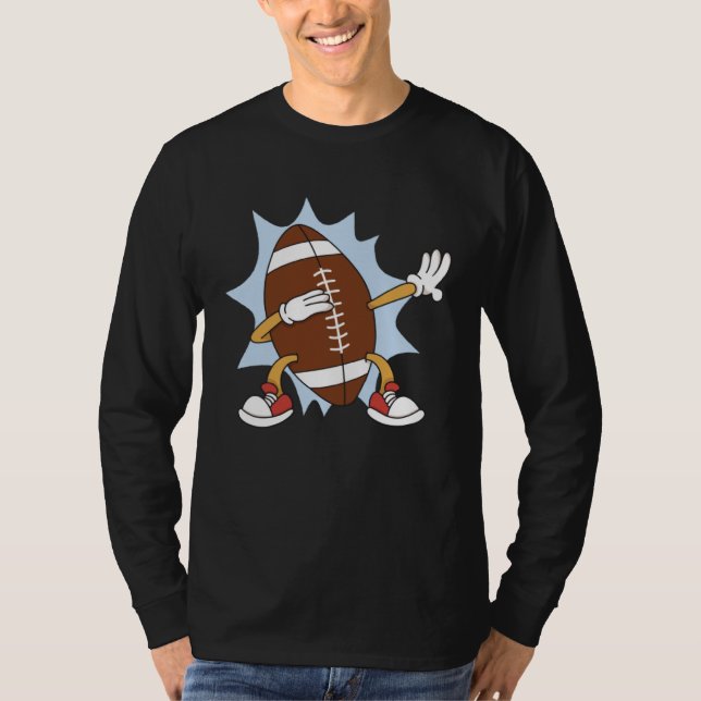 Dabbing American football team sport quarterback p T-Shirt (Vorderseite)