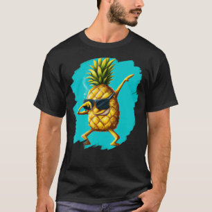 Dabbing Ananas Aloha Sunglasses Beach Dance Haw T-Shirt