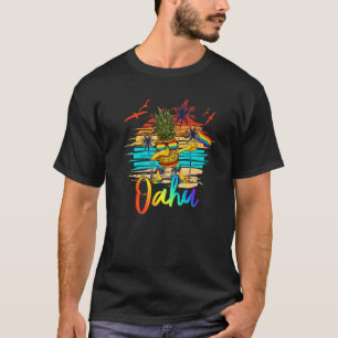 Dabbing Ananas Gay Pride Lgbt Oahu Hawaii Sommer T-Shirt
