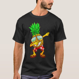 Dabbing Ananas Sonnenbrille Aloha Beaches Hawaii T-Shirt
