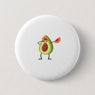 Dabbing Avocado Chinesisches Tanzdesign Button